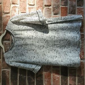 41 Hawthorne Padmia Piping Detail Blouse White XL